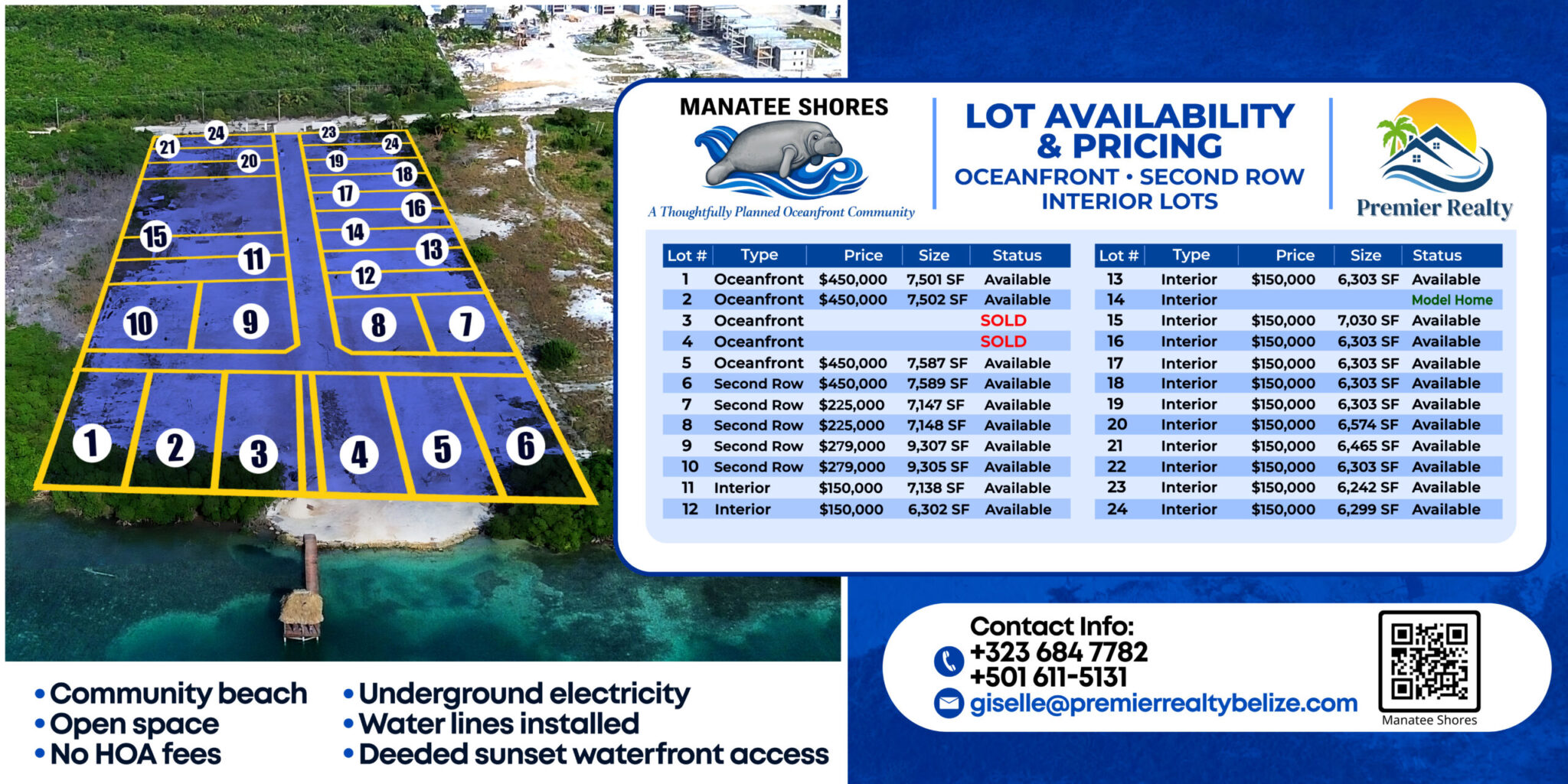 Manatee Shores North Side Caye Caulker properties for sale affordable waterfront